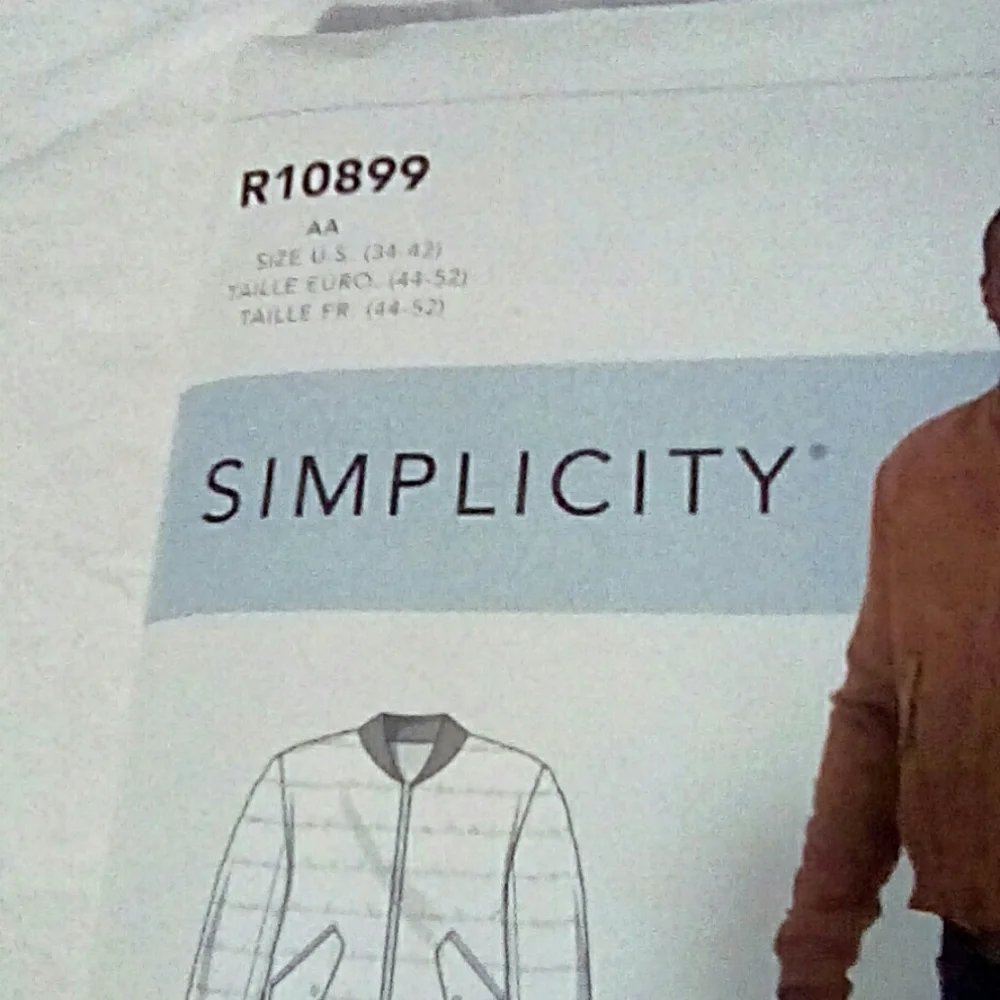 Simplicity R10899 Men's Jackets size 34-42